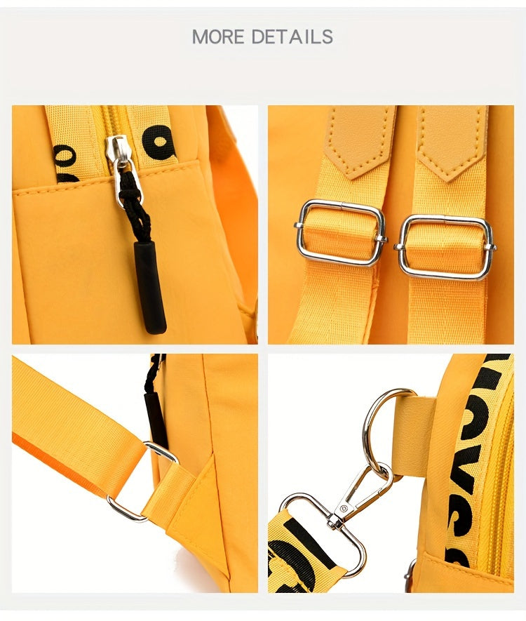 MezyTicky Women's Backpack, Lemon Decorative Shell Bag, Girl Casual Shopping Oxford Cloth Bags