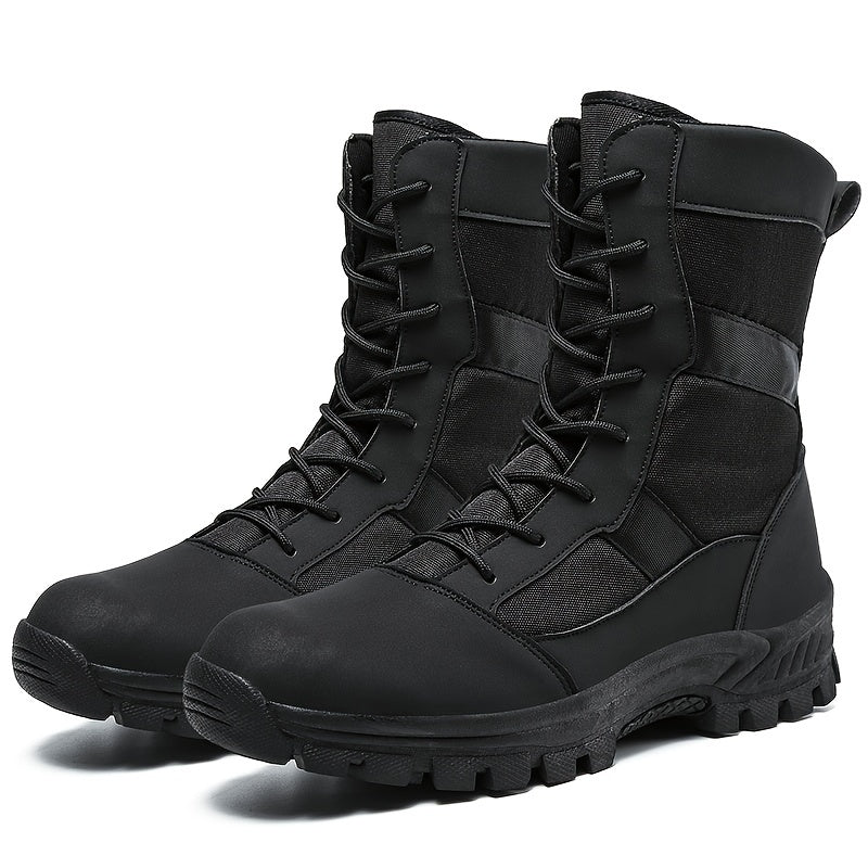 Mens Heavy-Duty Work Boots - Durable & Slip-resistant - Perfect for Outdoor Adventures and Job Sites
