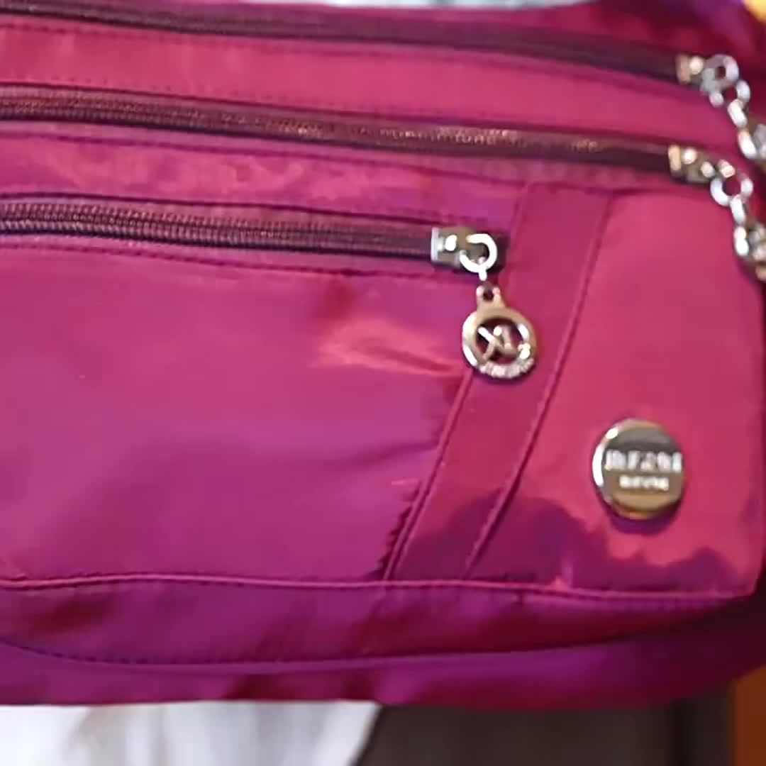 Neutral New Nylon Cloth Men'S And Women'S Bags Oxford Cloth Single Shoulder Crossbody Bag Travel Bag Middle-Aged And Elderly Multi-Layer Leisure Bag