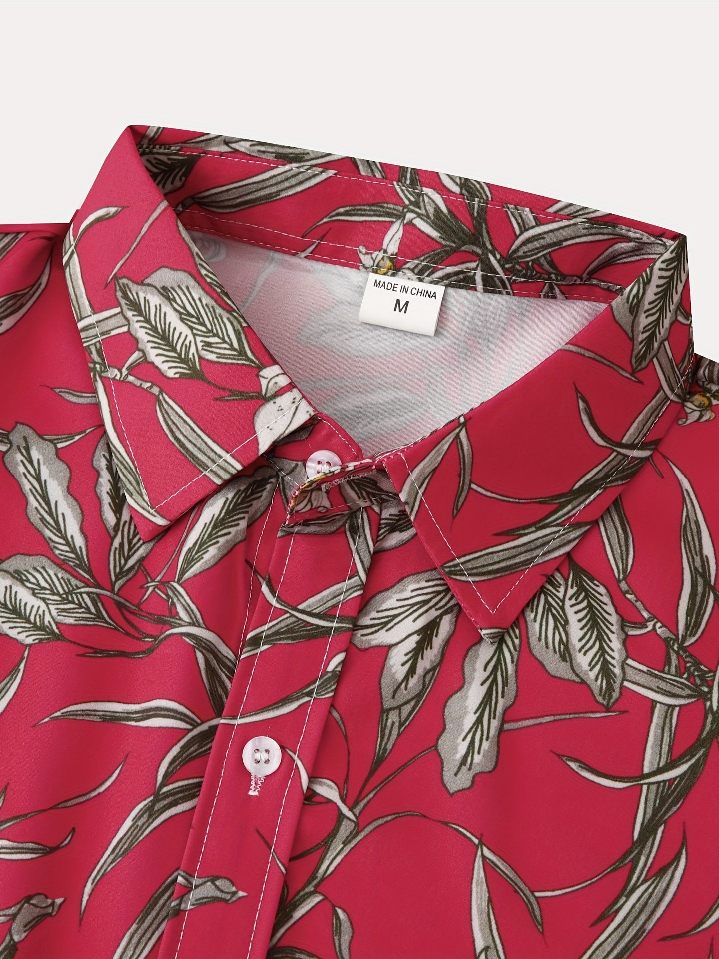 Mens Palm Tree & Lobster Paradise Short Sleeve Hawaiian Shirt - Lightweight, Comfortable, Perfect for Summer Beach Vacations