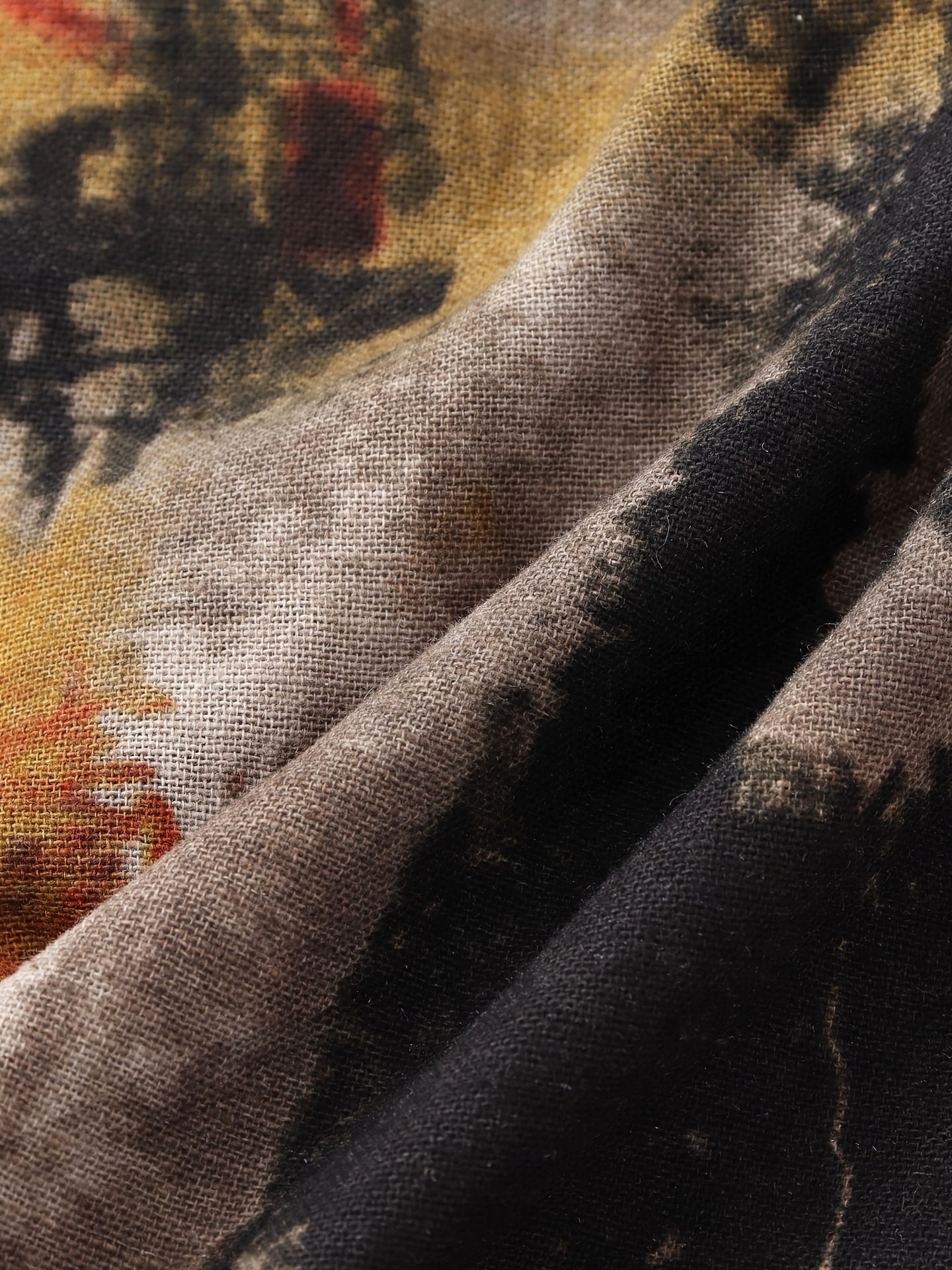 Mens Geometric Pattern Retro Oil Painting Style Short Sleeve Lapel Shirt - Comfy Casual Button Down Shirt for Summer Holiday - Cotton Blend, Non-Stretch, Regular Fit, All-Season Wear