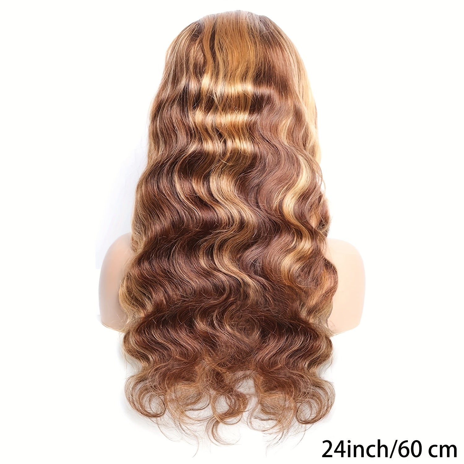 Honey Blonde Lace Front Wig Human Hair 4/27 Highlight Ombre 5x5 Transparent Lace Frontal Human Hair Wigs for Women Body Wave Highlight Lace Front Glueless Wigs Pre Plucked 180% Density 28 Inch