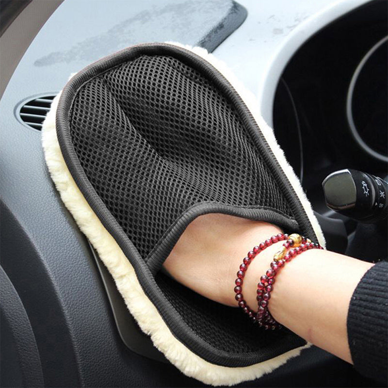 Car Brush Cleaner - Soft Gloves for Car Cleaning, 15*24cm