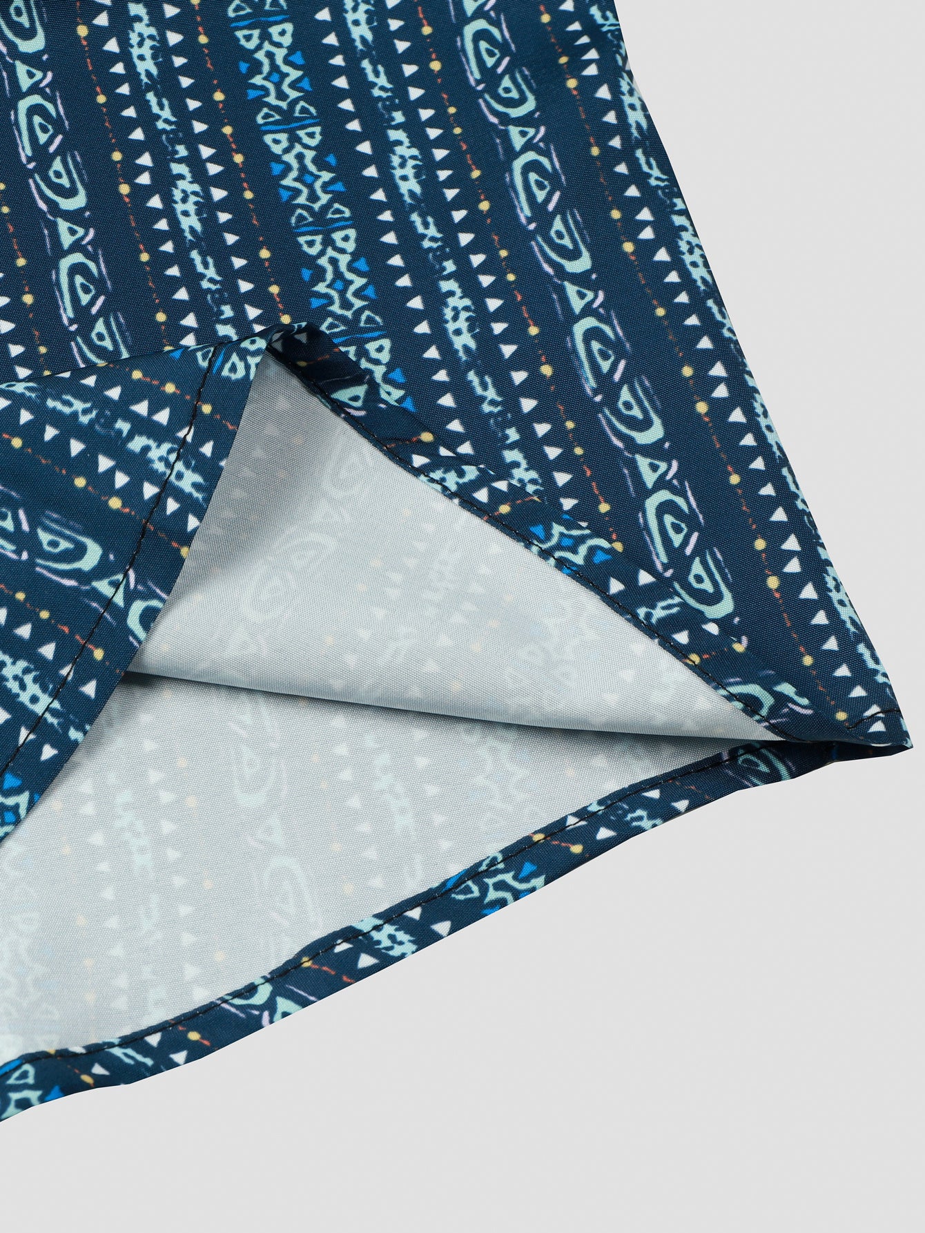 One-of-a-Kind Unique Boho Stripe Pattern Loose Fit Short Sleeve Hawaiian Shirt - Vibrant Summer Essential with Casual Relaxed Fit, Breathable Fabric, and Eye-Catching Design - Perfect for Mens Summer Outings and Vacations