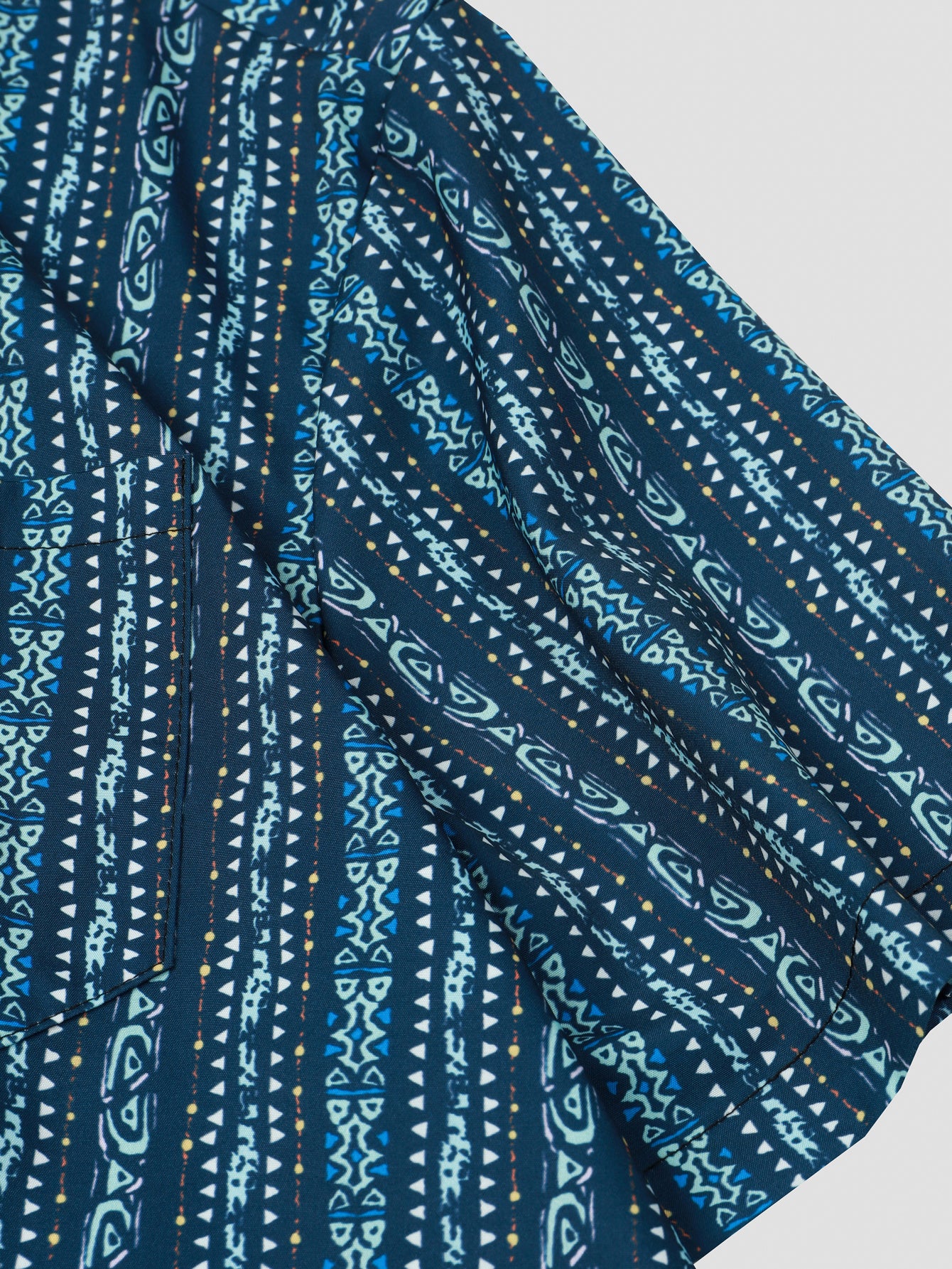 One-of-a-Kind Unique Boho Stripe Pattern Loose Fit Short Sleeve Hawaiian Shirt - Vibrant Summer Essential with Casual Relaxed Fit, Breathable Fabric, and Eye-Catching Design - Perfect for Mens Summer Outings and Vacations