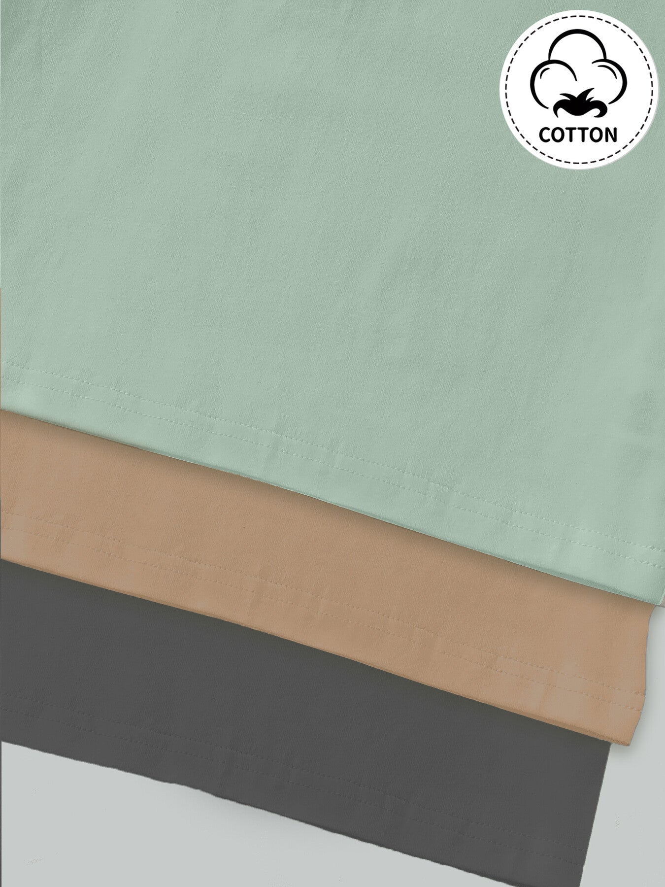 3 Sets of Soft & Breathable Solid Cotton Short Sleeve Casual T-Shirt and Elastic Waist Sweatpants Set for Boys - Spring/Summer/Fall Outfits with Slight Stretch, Fake Drawstring, and Regular Fit