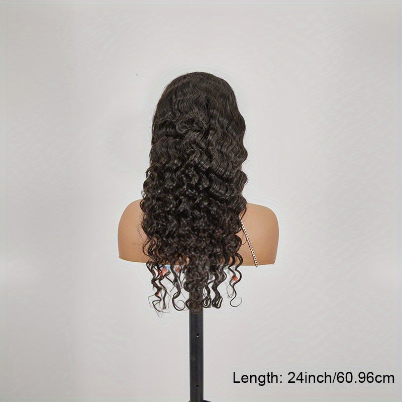 Loose Deep Wave Frontal Wig 13x6 HD Lace Frontal Human Hair Wigs For Women Brazilian Glueless Nature Water Wave Lace Front Human Hair Wig Pre Plucked