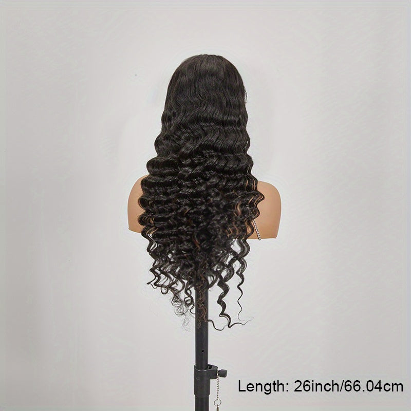 Loose Deep Wave Frontal Wig 13x6 HD Lace Frontal Human Hair Wigs For Women Brazilian Glueless Nature Water Wave Lace Front Human Hair Wig Pre Plucked