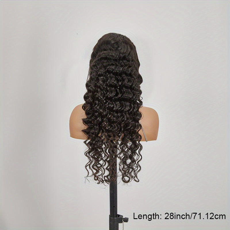 Loose Deep Wave Frontal Wig 13x6 HD Lace Frontal Human Hair Wigs For Women Brazilian Glueless Nature Water Wave Lace Front Human Hair Wig Pre Plucked