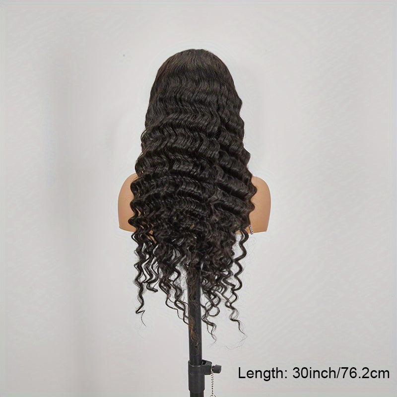 Loose Deep Wave Frontal Wig 13x6 HD Lace Frontal Human Hair Wigs For Women Brazilian Glueless Nature Water Wave Lace Front Human Hair Wig Pre Plucked