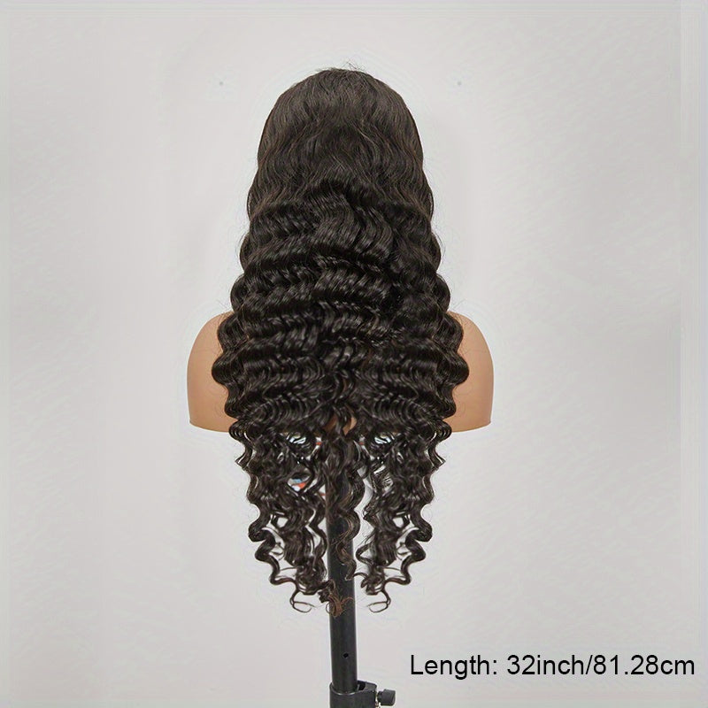 Loose Deep Wave Frontal Wig 13x6 HD Lace Frontal Human Hair Wigs For Women Brazilian Glueless Nature Water Wave Lace Front Human Hair Wig Pre Plucked
