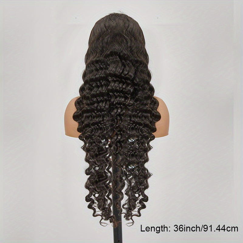 Loose Deep Wave Frontal Wig 13x6 HD Lace Frontal Human Hair Wigs For Women Brazilian Glueless Nature Water Wave Lace Front Human Hair Wig Pre Plucked