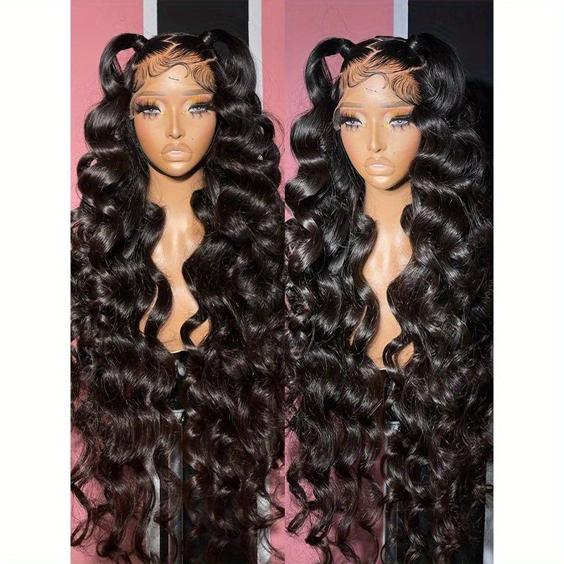 Loose Deep Wave Frontal Wig 13x6 HD Lace Frontal Human Hair Wigs For Women Brazilian Glueless Nature Water Wave Lace Front Human Hair Wig Pre Plucked