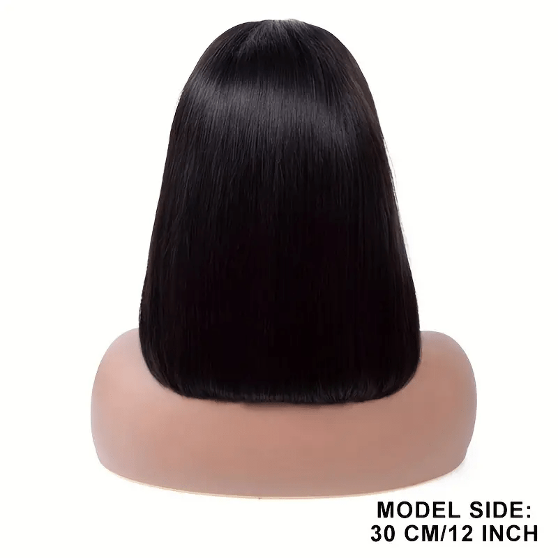 250% Density Glueless Bob Wig - Straight Lace Front Human Hair Wigs for Black Women - Pre Plucked and Pre Cut 4x4 Lace Closure - No Glue Needed for Beginners