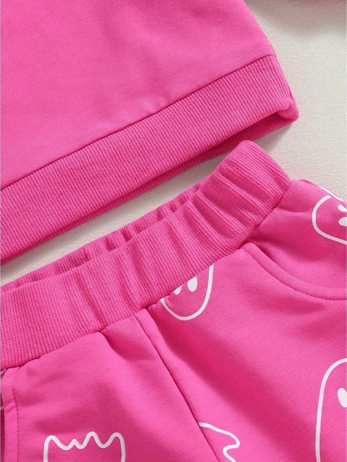 Toddler Girls Boys Fall Outfits Ghost Print Crew Neck Long Sleeve Sweatshirts and Long Pants 2Pcs Halloween Clothes Set