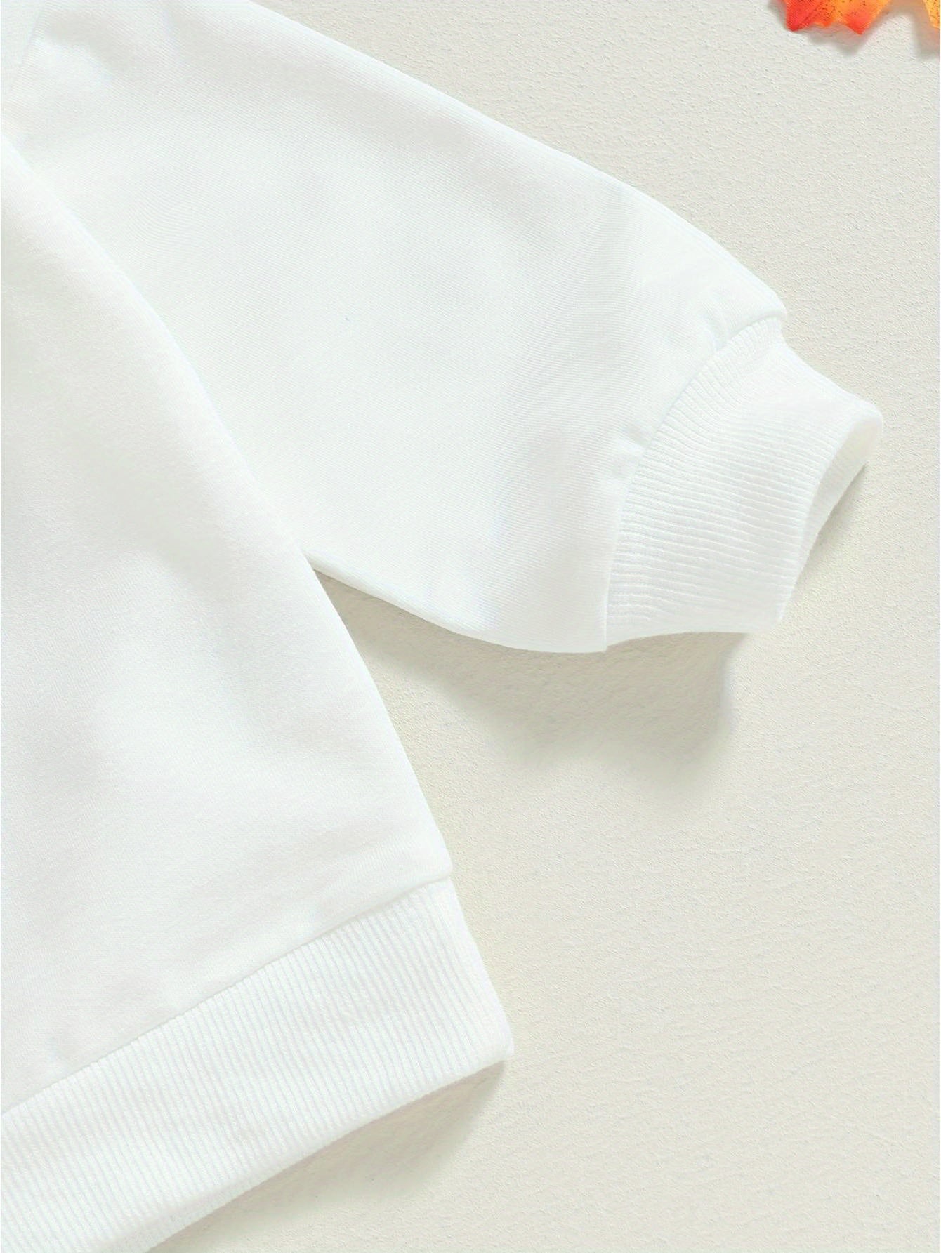 Toddler Girls Boys Fall Outfits Ghost Print Crew Neck Long Sleeve Sweatshirts and Long Pants 2Pcs Halloween Clothes Set