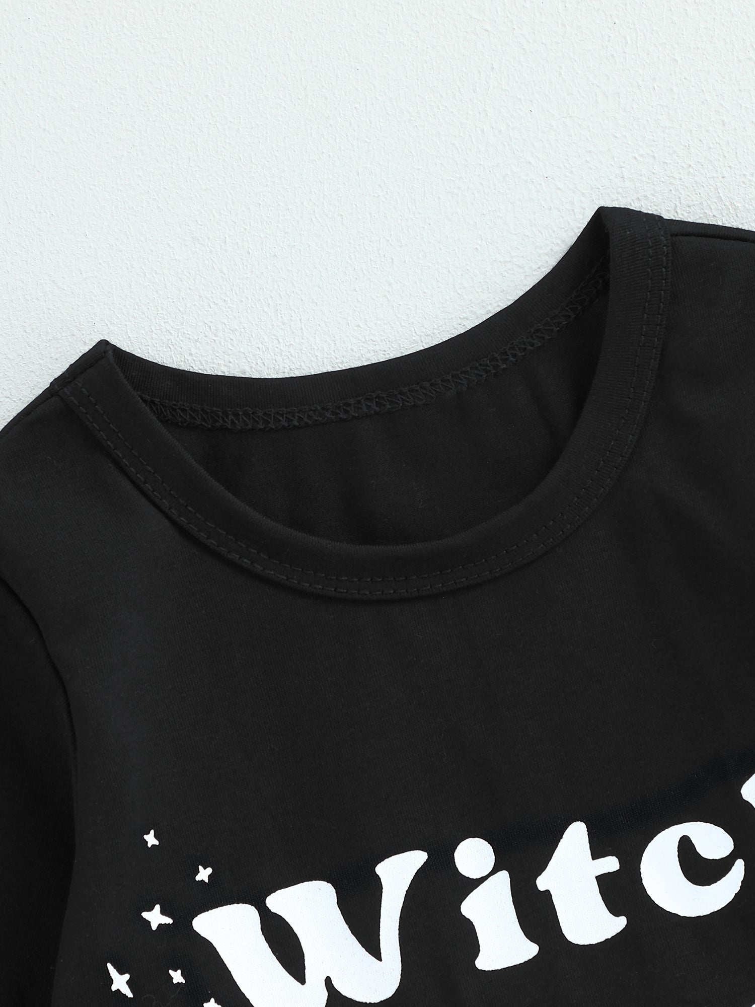 Baby Girls Halloween Clothes Letter Print Long Sleeve Tops and Pumpkin Print Flared Pants Headband Set Fall Outfits 0 6 12 18 24 Months 2-3 Years Old Kid