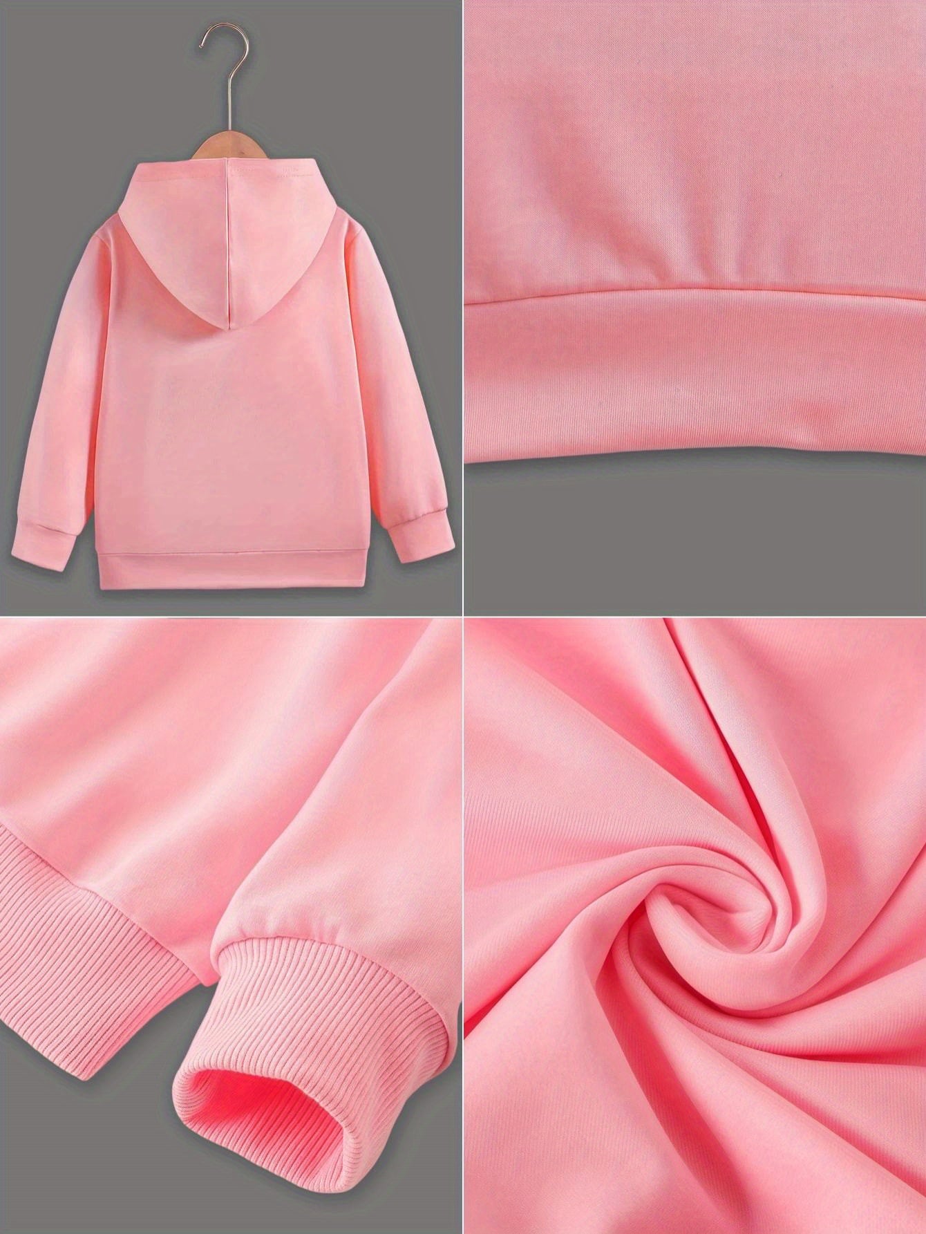 Kids' Fashion Hoodie with "Life Is Beautiful" Palm Print - Casual Knit Fabric Pullover for Ages 12 and Under, 100% Polyester, Regular Fit, Hooded, Slight Stretch, Fall/Winter Collection