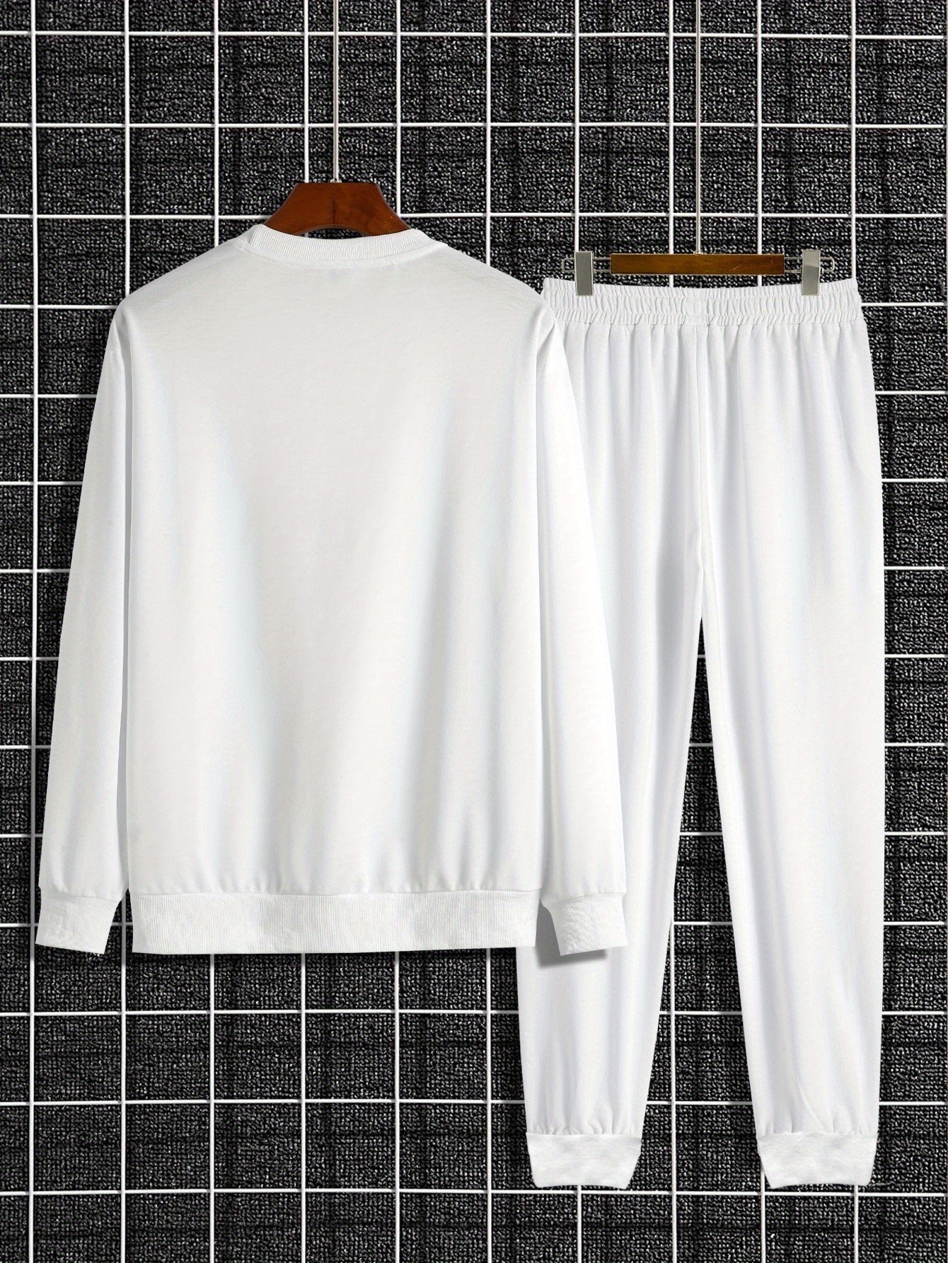 Trendy Autumn & Winter Outfits - Men's Casual Sweatshirt & Comfy Pants - USA Print