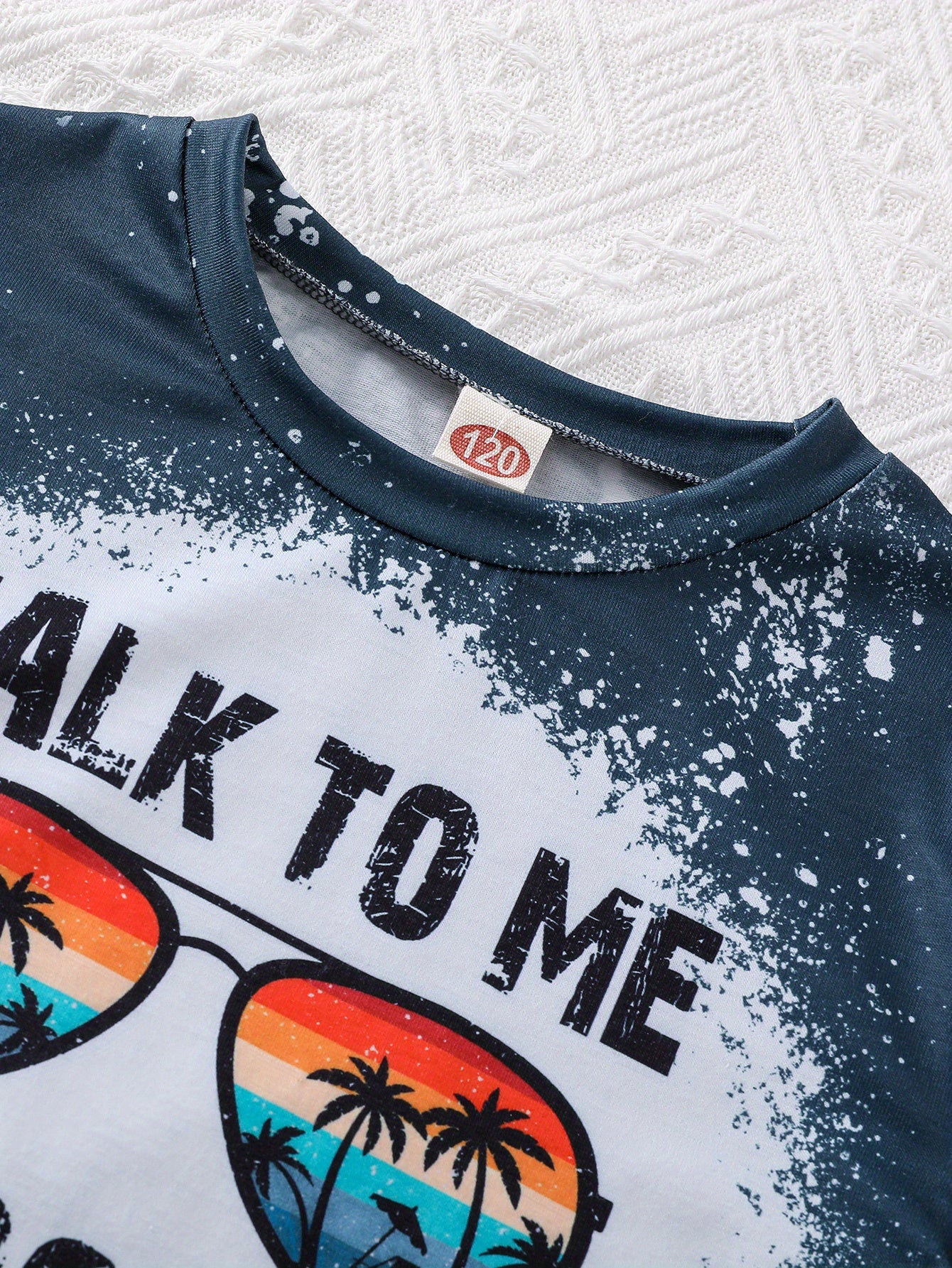 Trendy Girls' Coconut Tree Graphic Tees - Round Neck, Casual, Summer Clothes, Comfortable, Vibrant Colors, Fun Sunglasses Design, Teen Kids Fashion Top