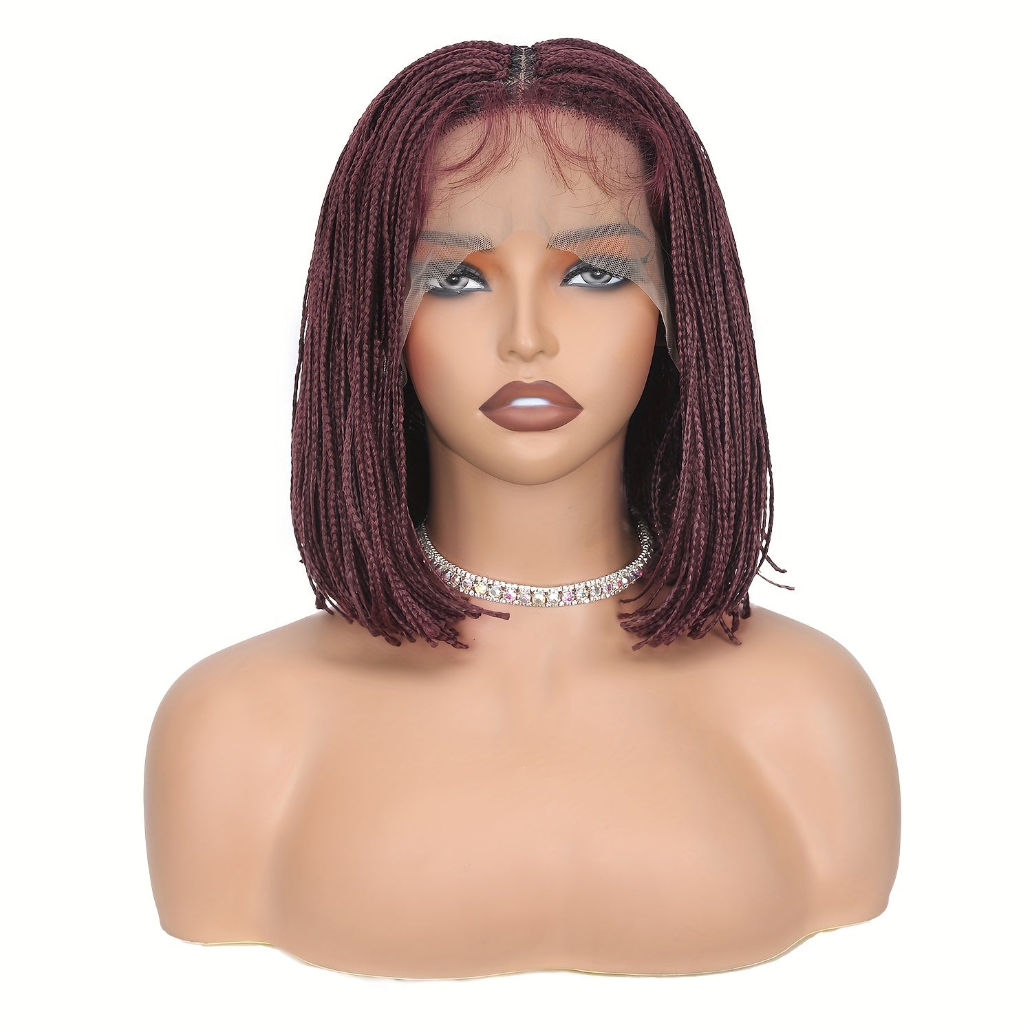 12 Inch Short Kinky Twist Braided Wigs For Women Heat Resistant Crochet Box Braided Wigs African Synthetic Braiding Hair Wigs