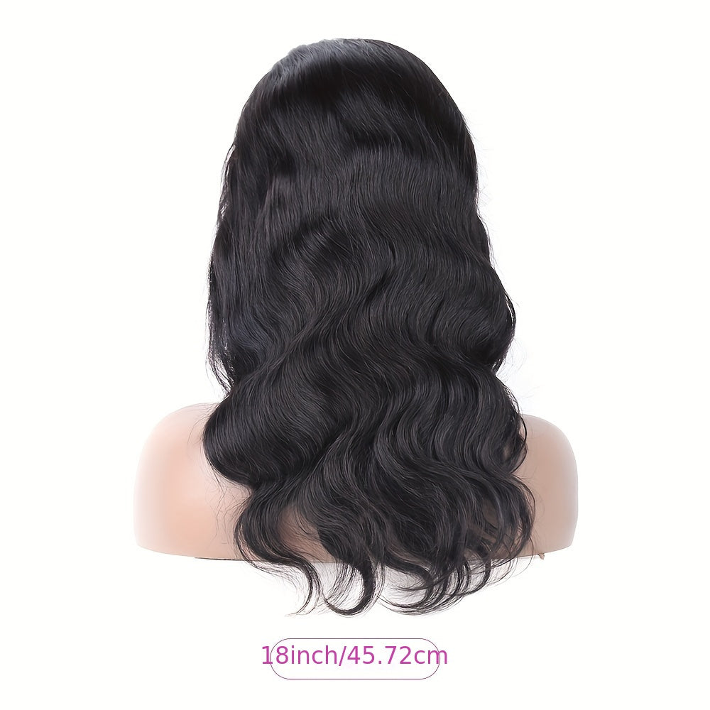 Body Wave Wigs with Bangs Human Hair Wigs for Women Glueless Wigs Brazilian Virgin Hair Glueless Machine Made Wig Human Hair Wigs with Bangs Natural Color 180% Density