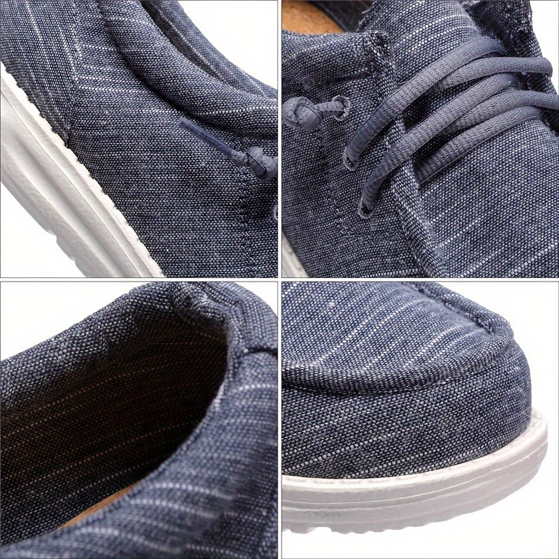 Mens Denim Loafers - Ultra-Breathable, Super Casual Slip-On Shoes for Walking, Comfortable Sneakers for Daily Wear and Outdoor Activities