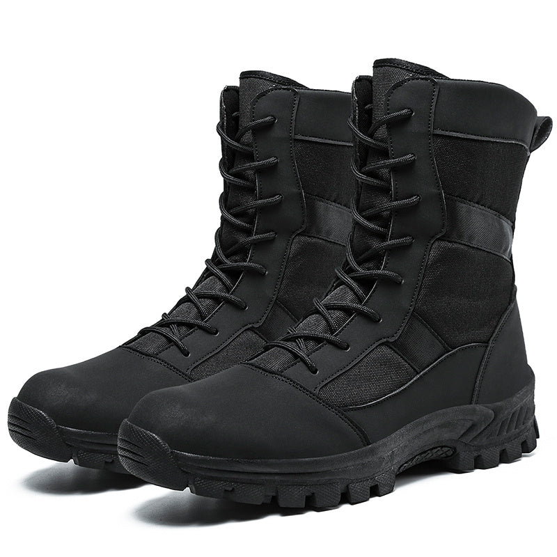 Mens Heavy-Duty Work Boots - Durable & Slip-resistant - Perfect for Outdoor Adventures and Job Sites