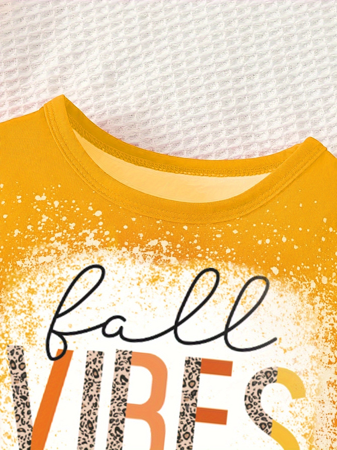 2pcs 2-Piece Fall Vibes Print Sweatshirt Set for Girls: Long Sleeve Top + Pants, Casual Spring & Fall Outfits