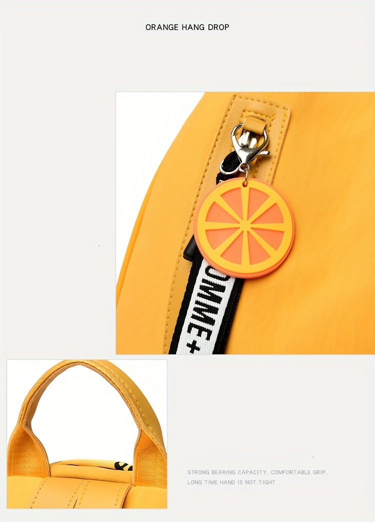 MezyTicky Women's Backpack, Lemon Decorative Shell Bag, Girl Casual Shopping Oxford Cloth Bags