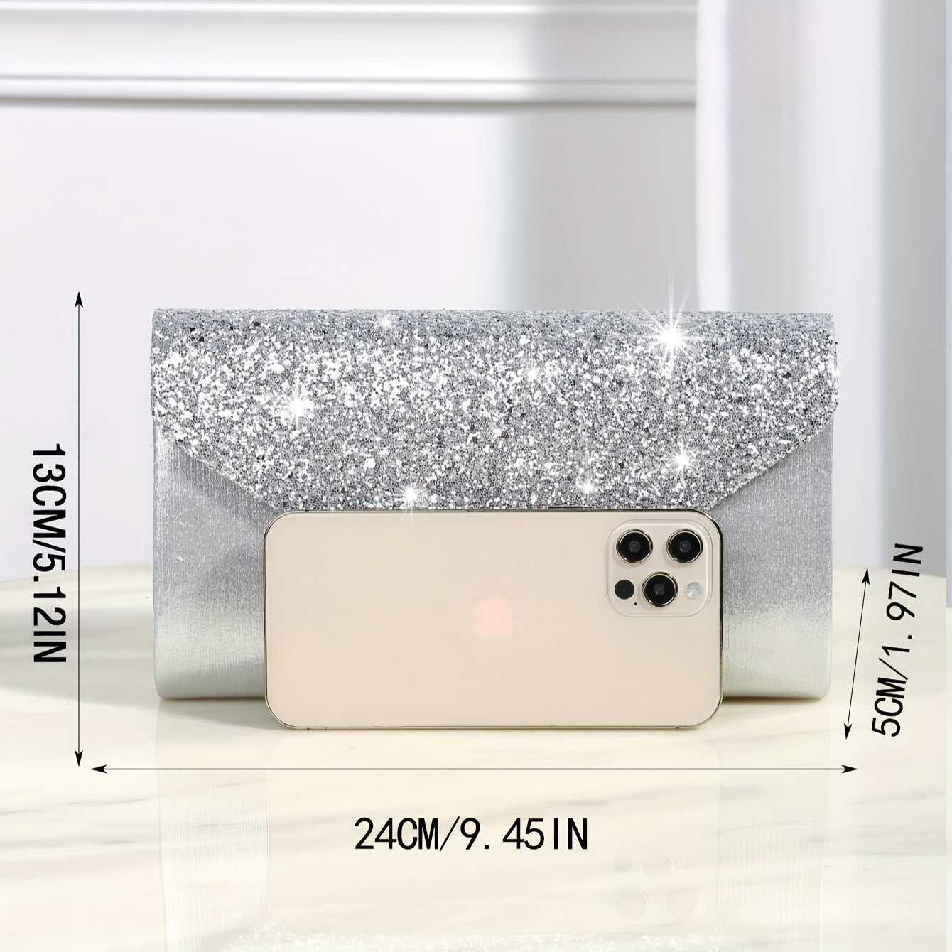 Shining And Charming Ladies' Evening Dress Bag, Fashionable And Elegant Luxury Hand-held Bag And Envelope Bag, Gorgeous Evening Bags For Women's Birthday Parties, Weddings, Dances, And Banquets