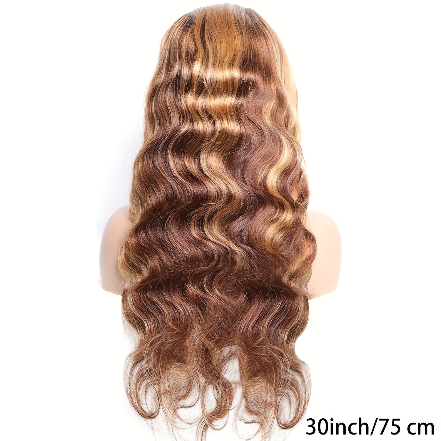 Honey Blonde Lace Front Wig Human Hair 4/27 Highlight Ombre 5x5 Transparent Lace Frontal Human Hair Wigs for Women Body Wave Highlight Lace Front Glueless Wigs Pre Plucked 180% Density 28 Inch