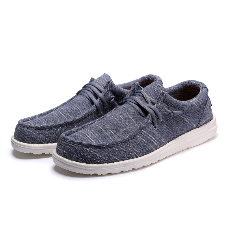 Mens Denim Loafers - Ultra-Breathable, Super Casual Slip-On Shoes for Walking, Comfortable Sneakers for Daily Wear and Outdoor Activities