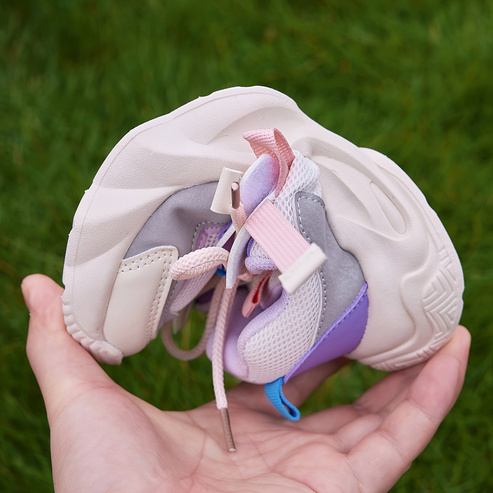 Kids' Fashion Sneakers, Breathable Lightweight Non-Slip Athletic Running Shoes, Solid Color & Stripes, Low Top Fabric Upper with PU Inner, Rubber Sole, with Adjustable Strap Closure, for Boys & Girls, All-Season Round Toe Spo