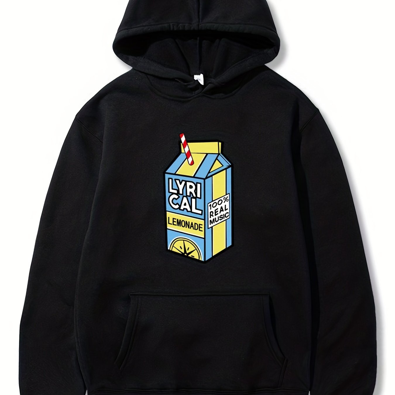 Plus Size Mens Cozy Graphic Hoodies - Soft Drawstring, Oversized Comfortable Fit, Vibrant Juice Print, Best Selling Pullover Sweatshirt for Casual Wear