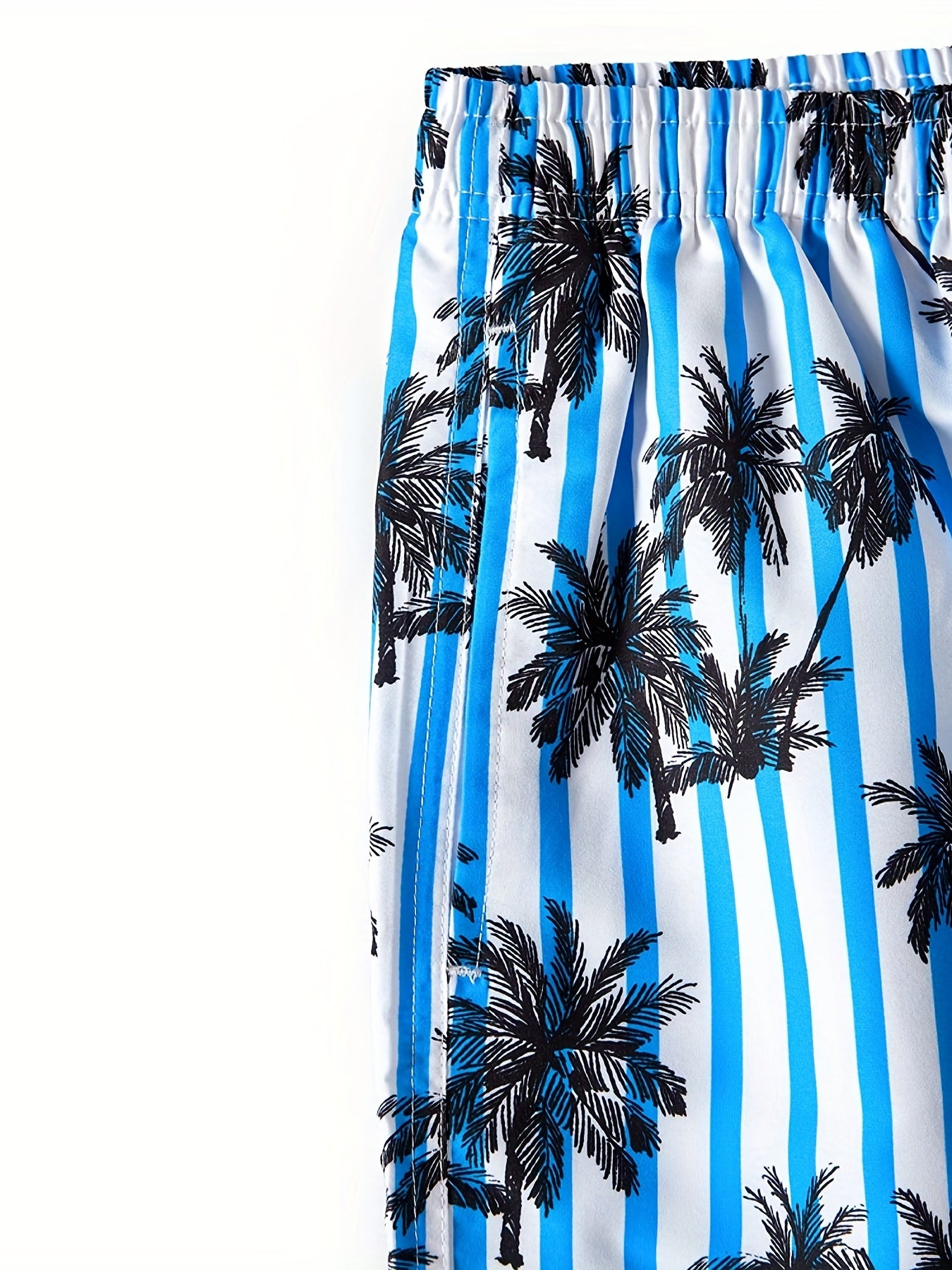 Mens Watermelon Print Hawaiian Shorts - Ultra-Comfortable Quick Dry Swim Trunks with Pockets & Drawstring Waistband - Durable Cartoon Pattern for Fun Summer Vacation, Beach & Pool Outings