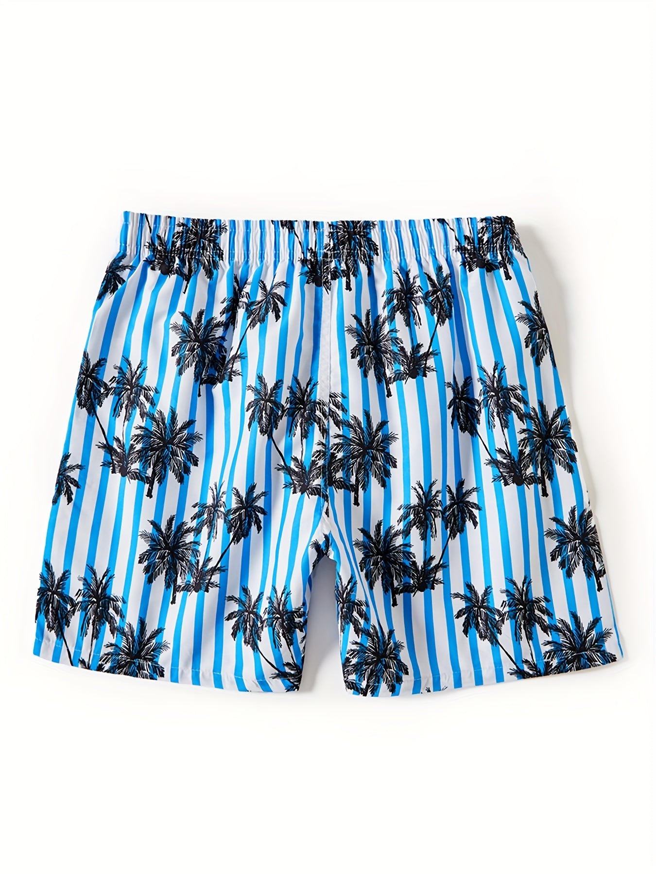 Mens Watermelon Print Hawaiian Shorts - Ultra-Comfortable Quick Dry Swim Trunks with Pockets & Drawstring Waistband - Durable Cartoon Pattern for Fun Summer Vacation, Beach & Pool Outings