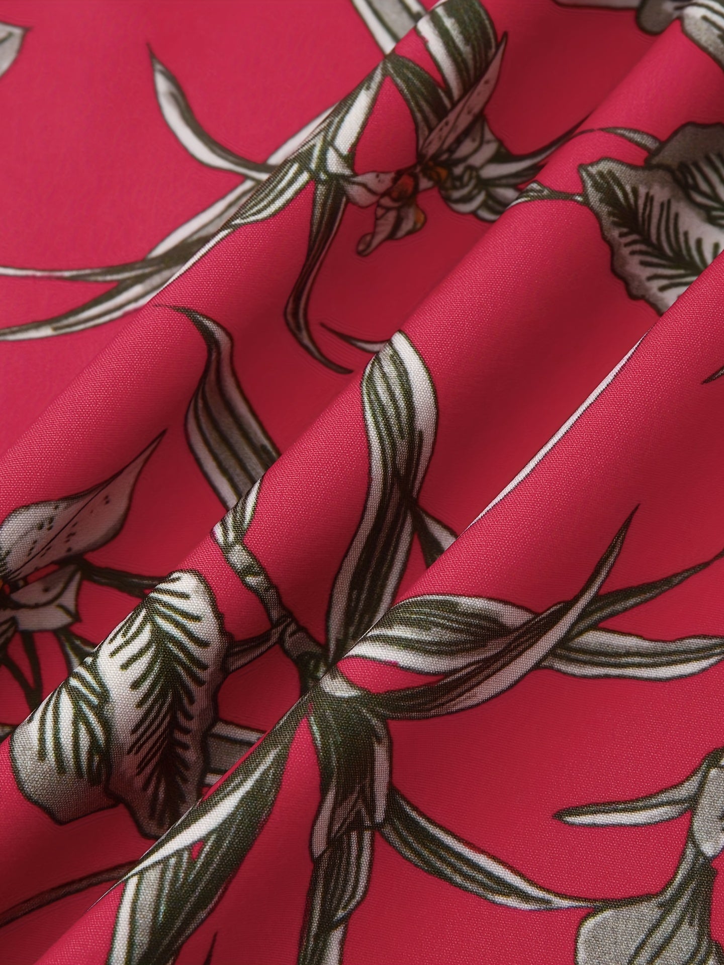 Mens Palm Tree & Lobster Paradise Short Sleeve Hawaiian Shirt - Lightweight, Comfortable, Perfect for Summer Beach Vacations