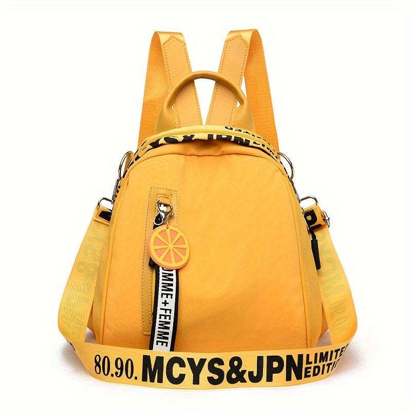 MezyTicky Women's Backpack, Lemon Decorative Shell Bag, Girl Casual Shopping Oxford Cloth Bags