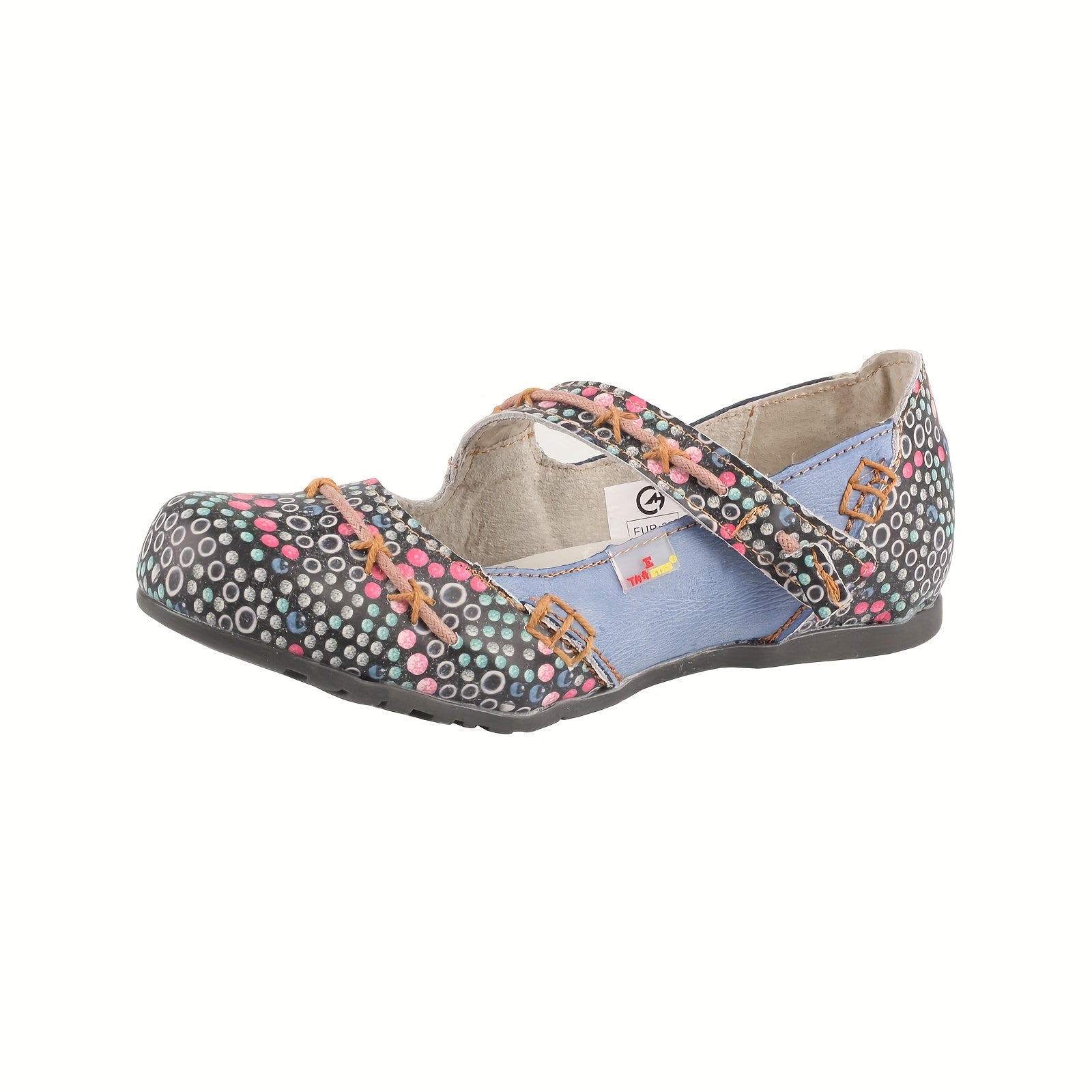 Women's Elegant French Cut-Out Shoes - Dark Floral pattern (pink/Black/White/Gray/ Brown), Cushioned TPR Sole - Summer Dress Shoes & Everyday Women's Footwear - TMA EYES, Ladies Shoes, Durable Interior Lining