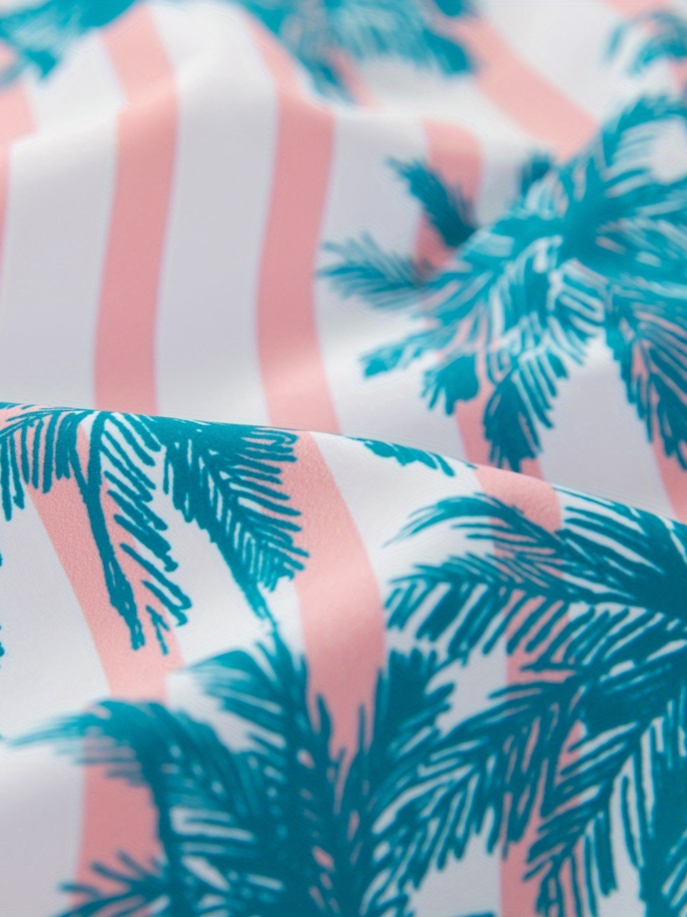 Mens Watermelon Print Hawaiian Shorts - Ultra-Comfortable Quick Dry Swim Trunks with Pockets & Drawstring Waistband - Durable Cartoon Pattern for Fun Summer Vacation, Beach & Pool Outings