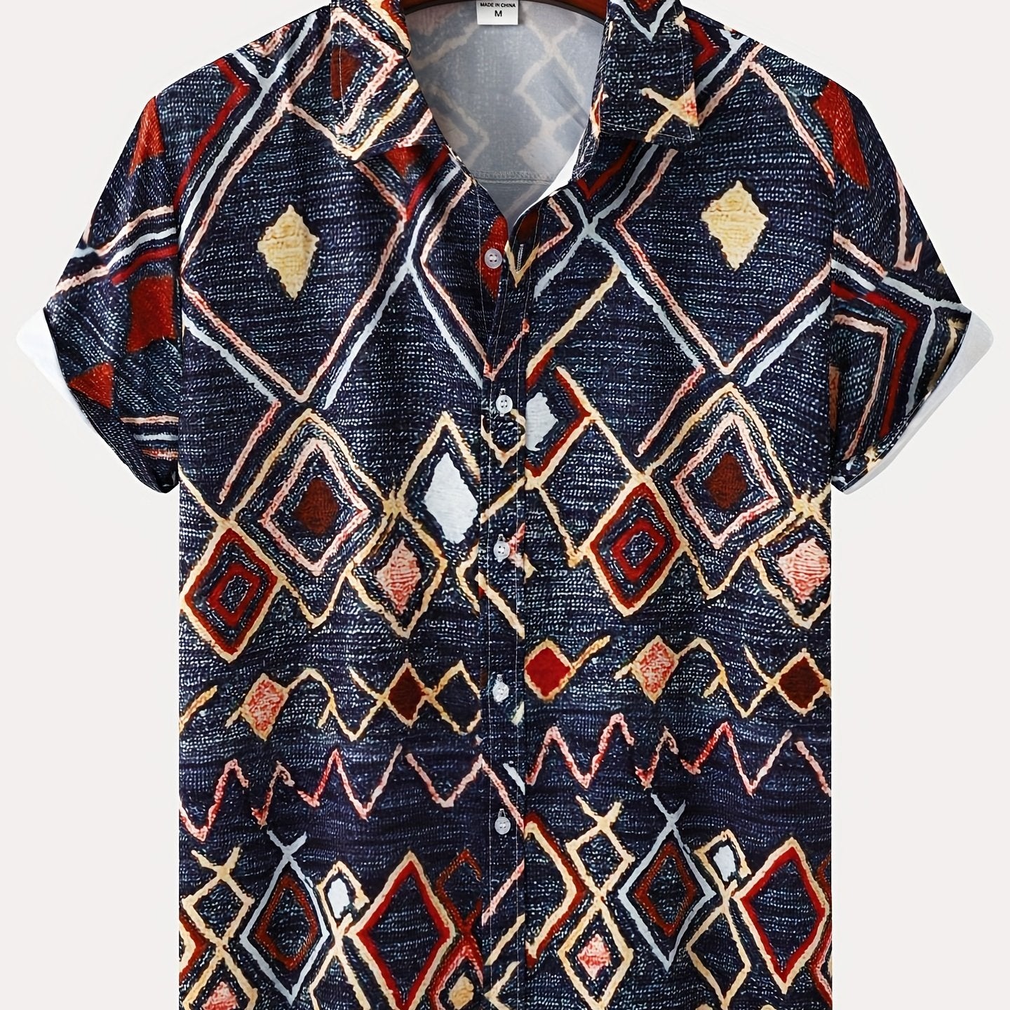 Mens Palm Tree & Lobster Paradise Short Sleeve Hawaiian Shirt - Lightweight, Comfortable, Perfect for Summer Beach Vacations