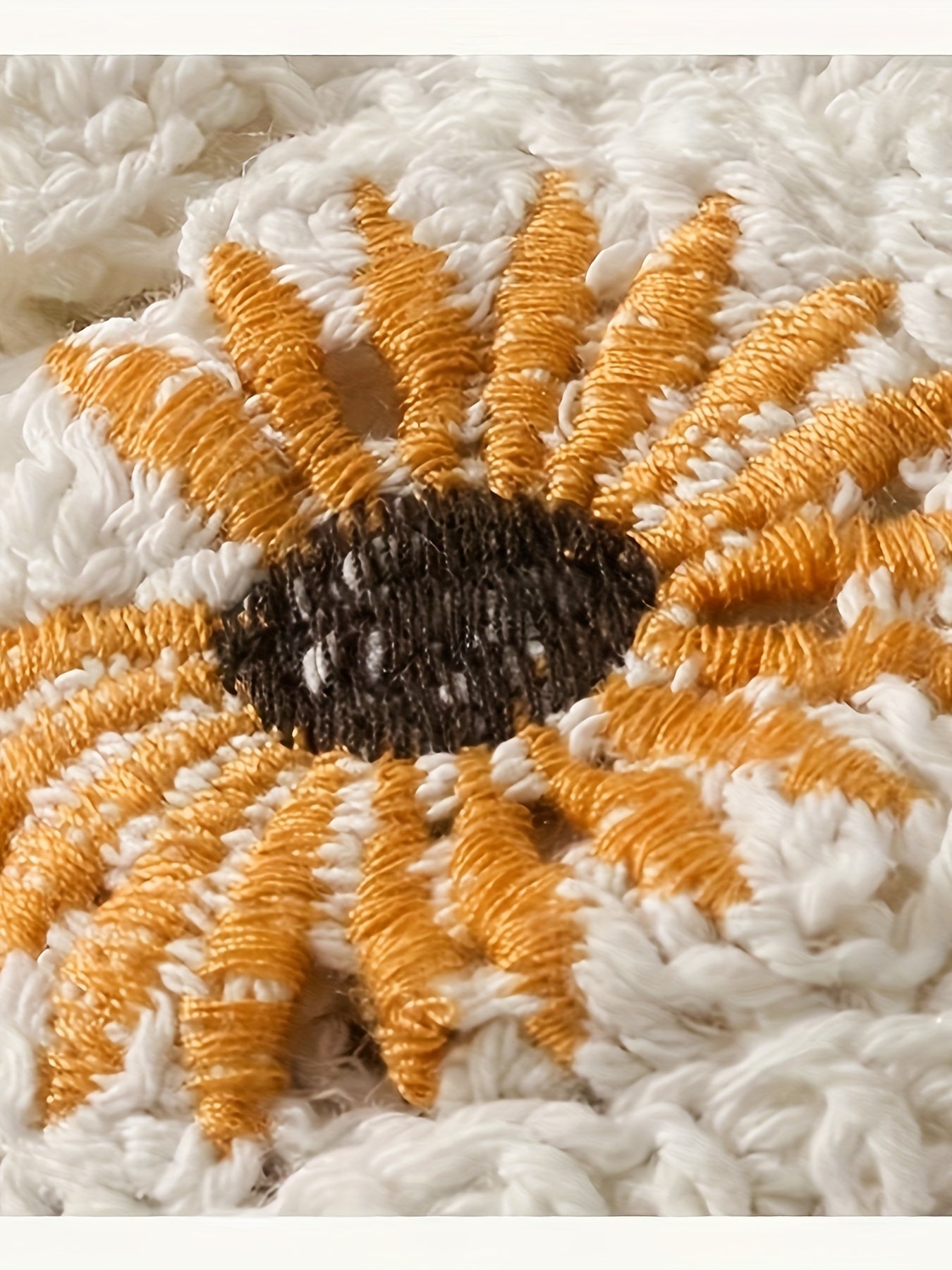 Girls Bohemian Style Knitted Cropped Cardigan Vest, Floral Embroidery With Button Detail, Kids Fashion Outerwear