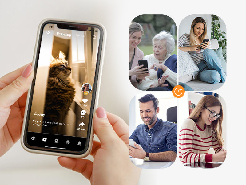 Pickfun Pet AI Monitoring Camera | WiFi monitoring, remote viewing, voice chat, pet behavior detection, smart home security