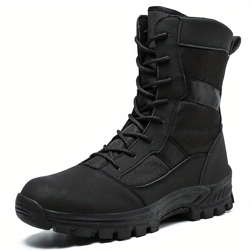 Mens Heavy-Duty Work Boots - Durable & Slip-resistant - Perfect for Outdoor Adventures and Job Sites