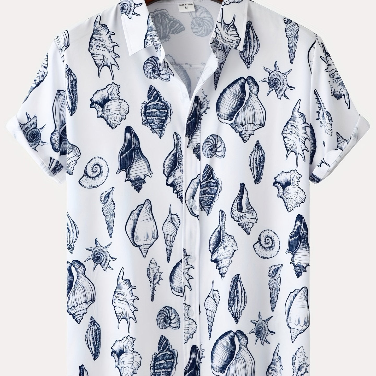 Mens Palm Tree & Lobster Paradise Short Sleeve Hawaiian Shirt - Lightweight, Comfortable, Perfect for Summer Beach Vacations