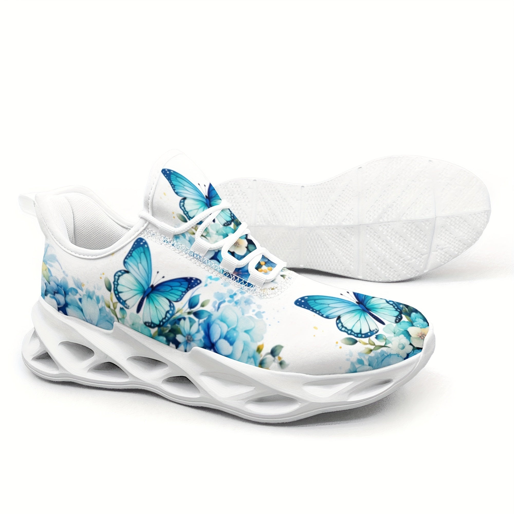 Trendy Butterfly Theme Ladies' Shoes - Thick Sole, Lightweight, Blade Design, Summer Must-Have, Hot Selling in Europe and America, Popular among Fashionistas