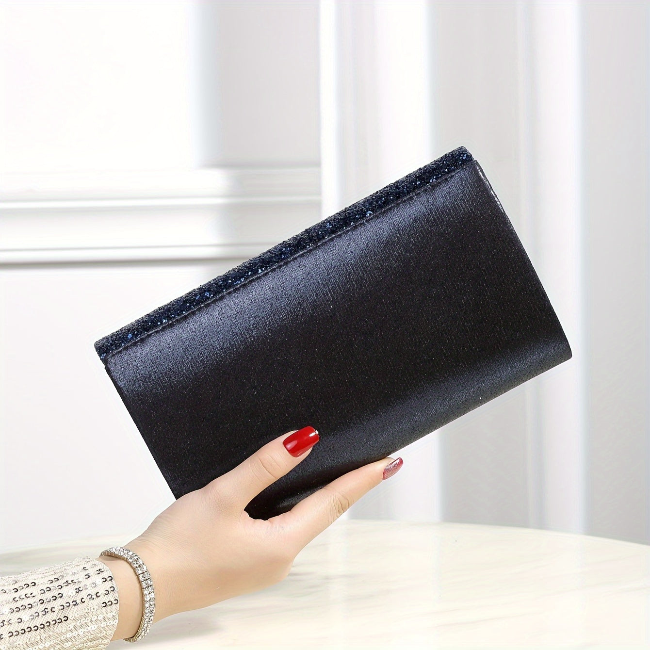 Shining And Charming Ladies' Evening Dress Bag, Fashionable And Elegant Luxury Hand-held Bag And Envelope Bag, Gorgeous Evening Bags For Women's Birthday Parties, Weddings, Dances, And Banquets
