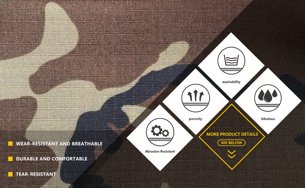 Mens Cotton Camo Cargo Pants - Durable & Stylish with Multi-Flap Pockets - Straight Leg, Loose Fit Tactical Pants for Outdoor Adventures, Work, Hiking, Fishing & Angling