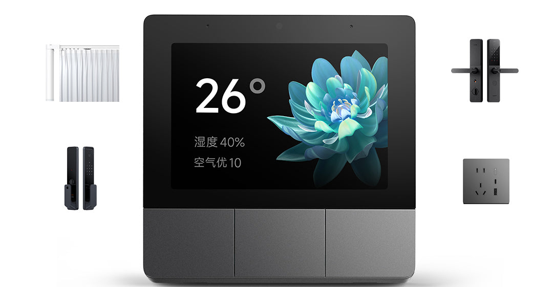 Xiaomi Smart Home Panel 3.32 inch Touch Screen Bluetooth Mesh Gateway Traditional 86 spec UI Custom Interaction Work with mihome